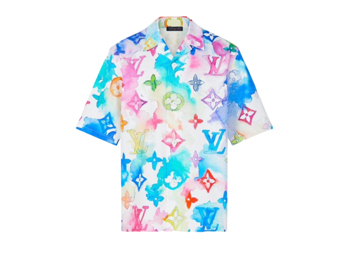 The watercolor shirt Louis Vuitton worn by L39Algérino in her video clip  Excuse my French feat Franglish  Spotern