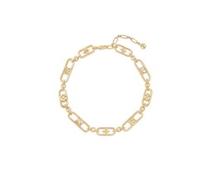 Buy Louis Vuitton My LV Chain Necklace In Chunky Brass Chain With Iconic House Signature at Sasom – Authentic and Ready to Ship