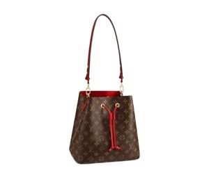 Louis Vuitton NeoNoe MM  In Monogram Canvas With Gold-colour Hardware Coquelicot Red
