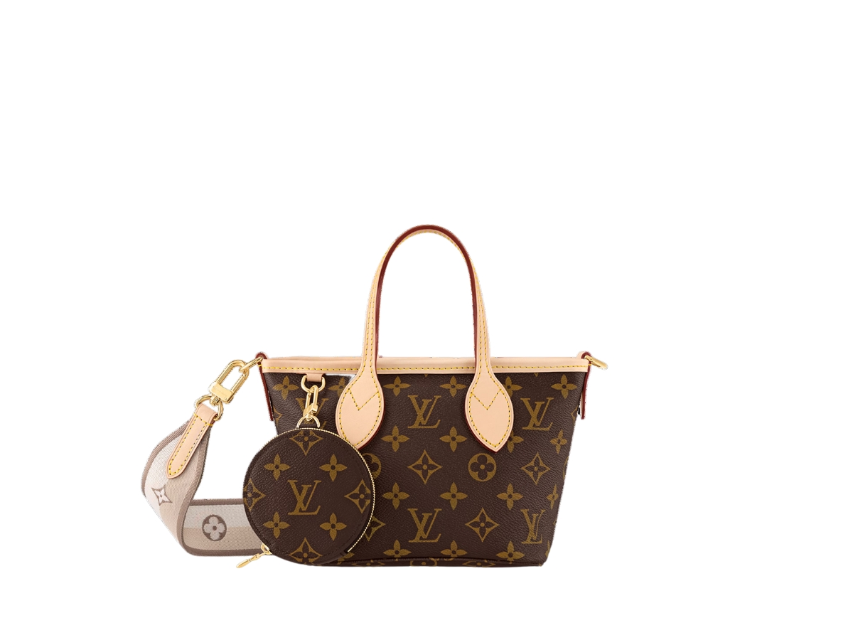 Louis Vuitton Neverfull MM Black/White in Cowhide Leather with