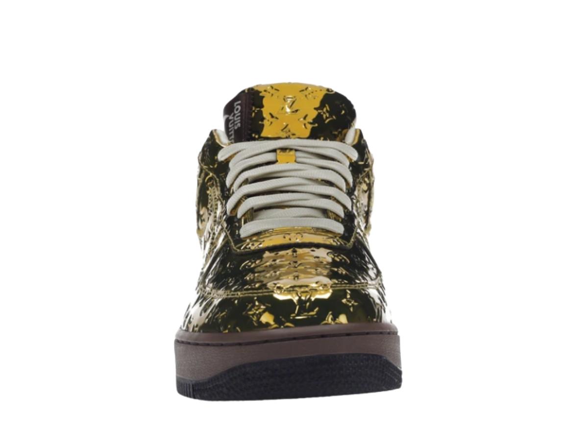 Louis Vuitton Nike Air Force 1 Low By Virgil Abloh Metallic Gold for