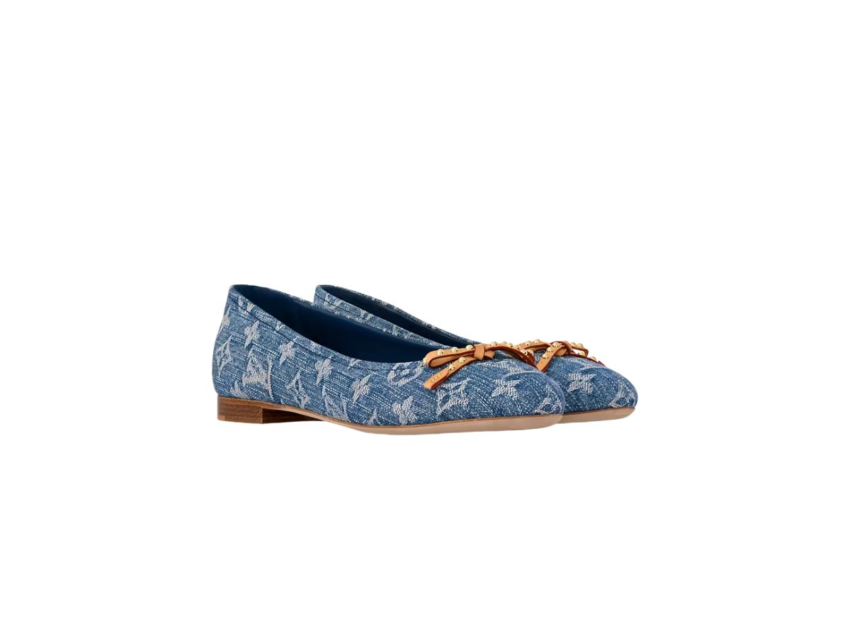 Louis Vuitton Nina Flat Ballerina Monogram Denim Blue (W) Louis Vuitton Nina Flat Ballerina Monogram Denim Blue (W)