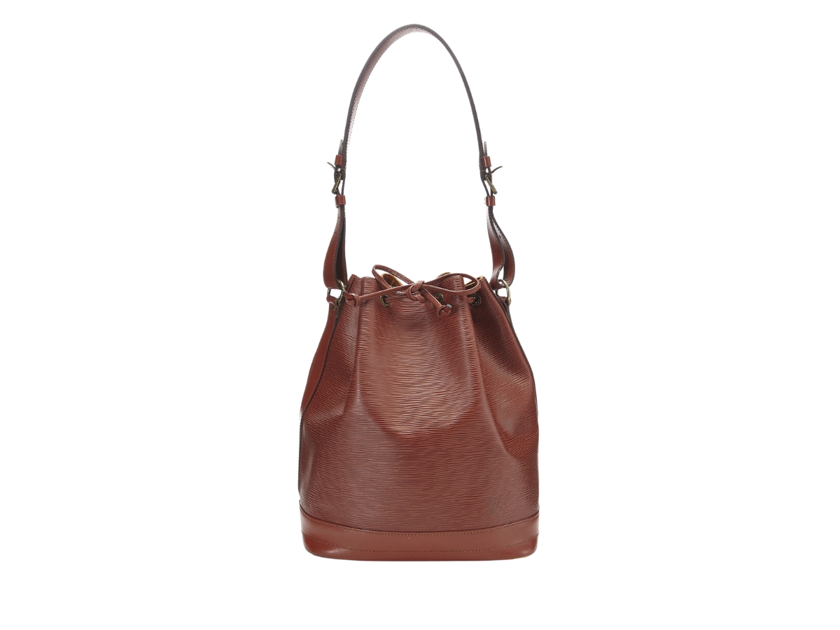 Louis Vuitton, Bags, Louis Vuitton Noe Epi Kenyan Brown Leather Bucket  Bag Vintage