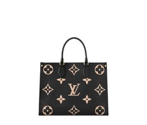 Louis Vuitton OnTheGo mm Black/Beige Monogram Empreinte