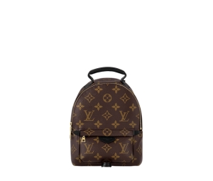Louis Vuitton Palm Springs Mini In Monogram Coated Canvas With Gold-Color Hardware