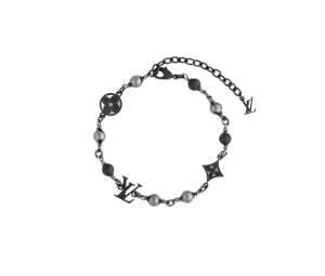 Buy Louis Vuitton Pearls Bracelet In Silver And Ruthenium Metal With Grey And White Metallic Pearls Black at Sasom – Authentic and Ready to Ship