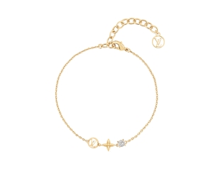 Buy Louis Vuitton Petit Louis Bracelet In Gold-color Metal finish With Monogram Flower at Sasom – Authentic and Ready to Ship