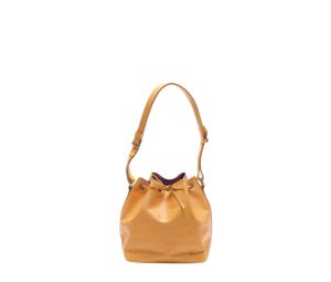 Louis Vuitton Petit Noe Shoulder Bag In Epi Leather With Gold-Color Hardware Yellow