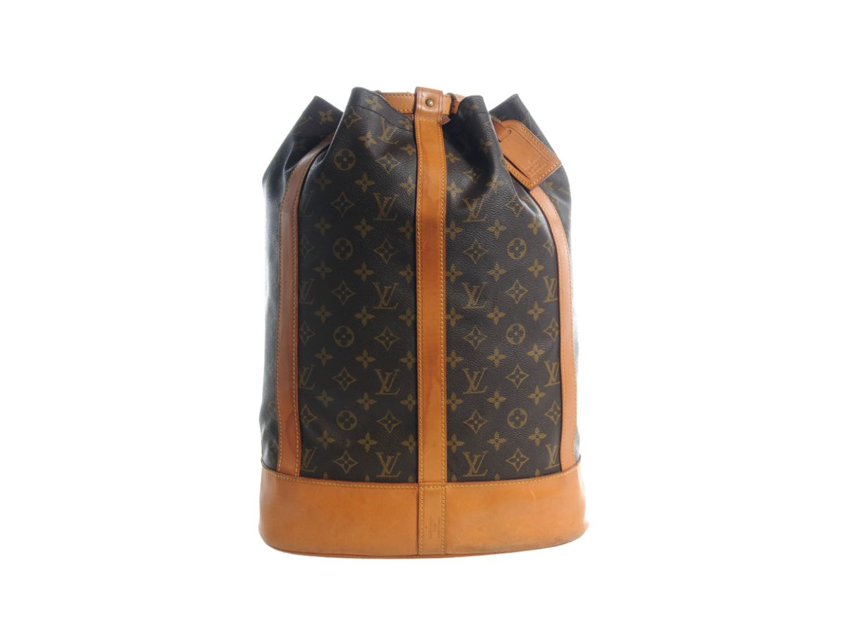 LOUIS VUITTON LV Randonnee GM Shoulder Bag Monogram Leather Brown M42244  75RC571