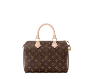Louis Vuitton Speedy 25 In Monogram Canvas With Gold-Color Hardware