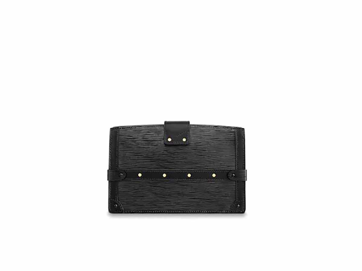 Louis Vuitton Black Epi Trunk Clutch