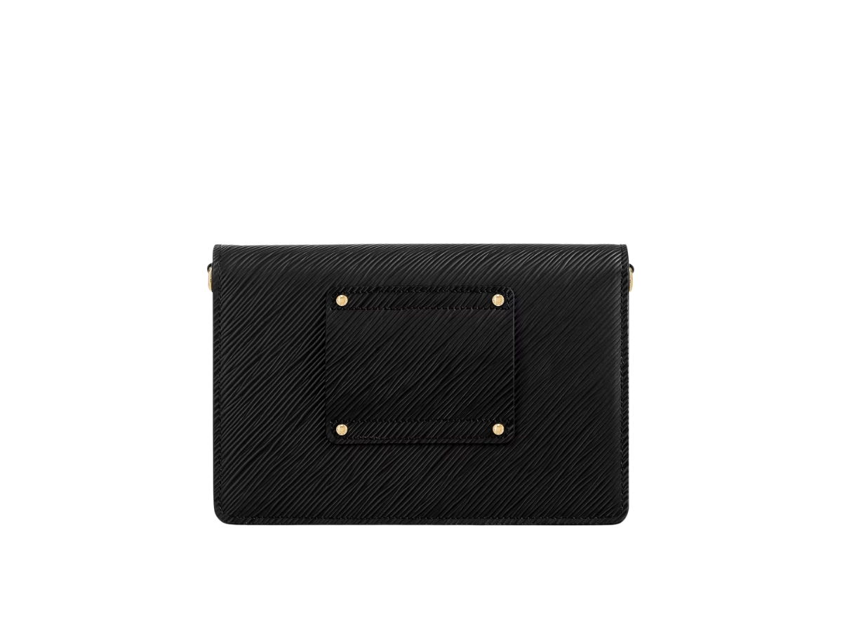 Louis Vuitton Twist Belt Chain Wallet Epi Black Gold M68750