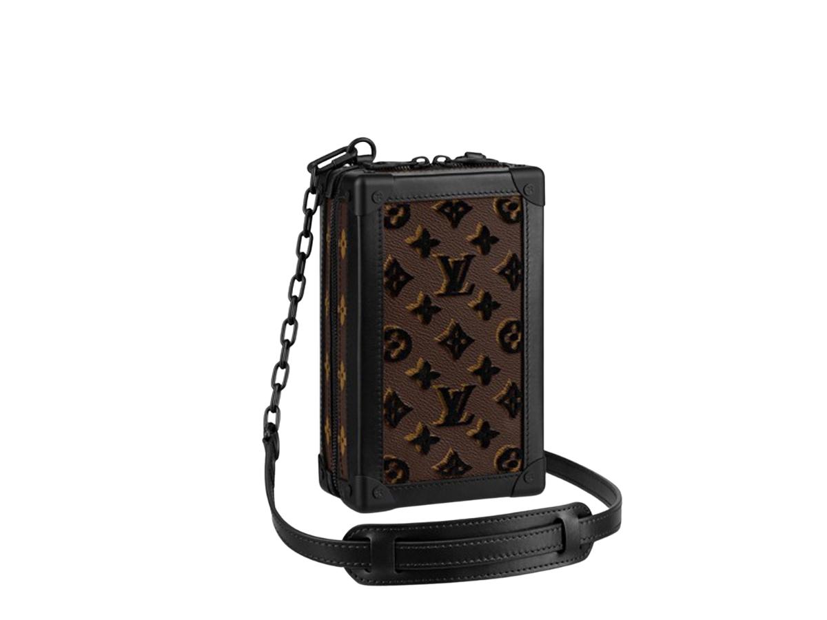 Louis Vuitton Soft Trunk Phone Box in Coated Canvas with Black-tone