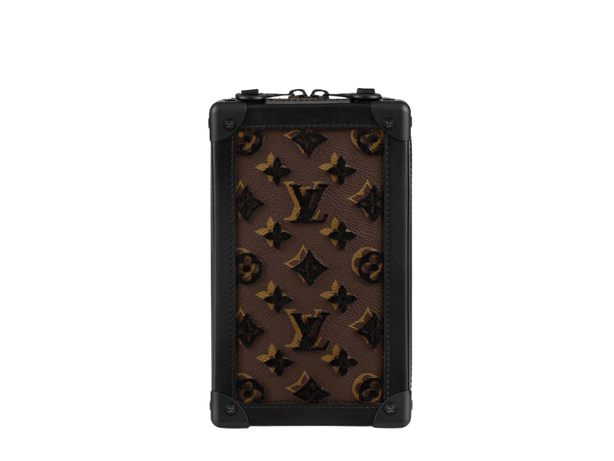 Louis Vuitton Soft Trunk Phone Box in Coated Canvas with Black-tone