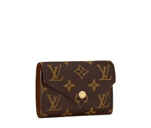 Louis Vuitton Victorine Wallet In Monogram Coated Canvas With Gold-Colour Hardware