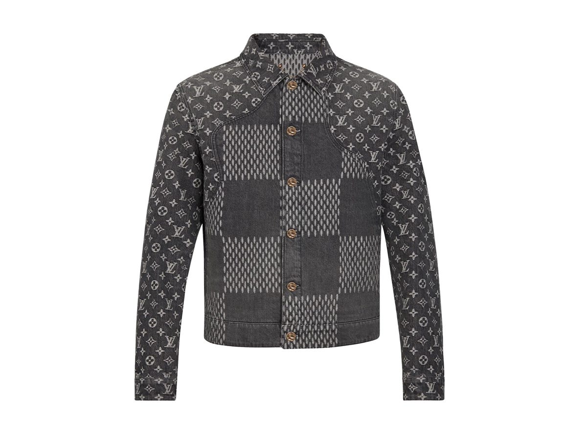 SASOM  apparel Louis Vuitton x Nigo Giant Damier Waves Monogram Denim  Jacket Noir Check the latest price now!