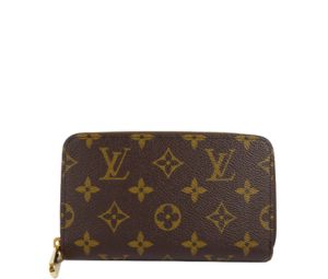 Louis Vuitton Zippy Compact Wallet In Monogram Canvas With Shiny Golden Brass Pieces
