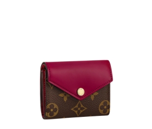 Louis Vuitton Coin Card Holder Fuchsia in Coated Canvas/Cowhide