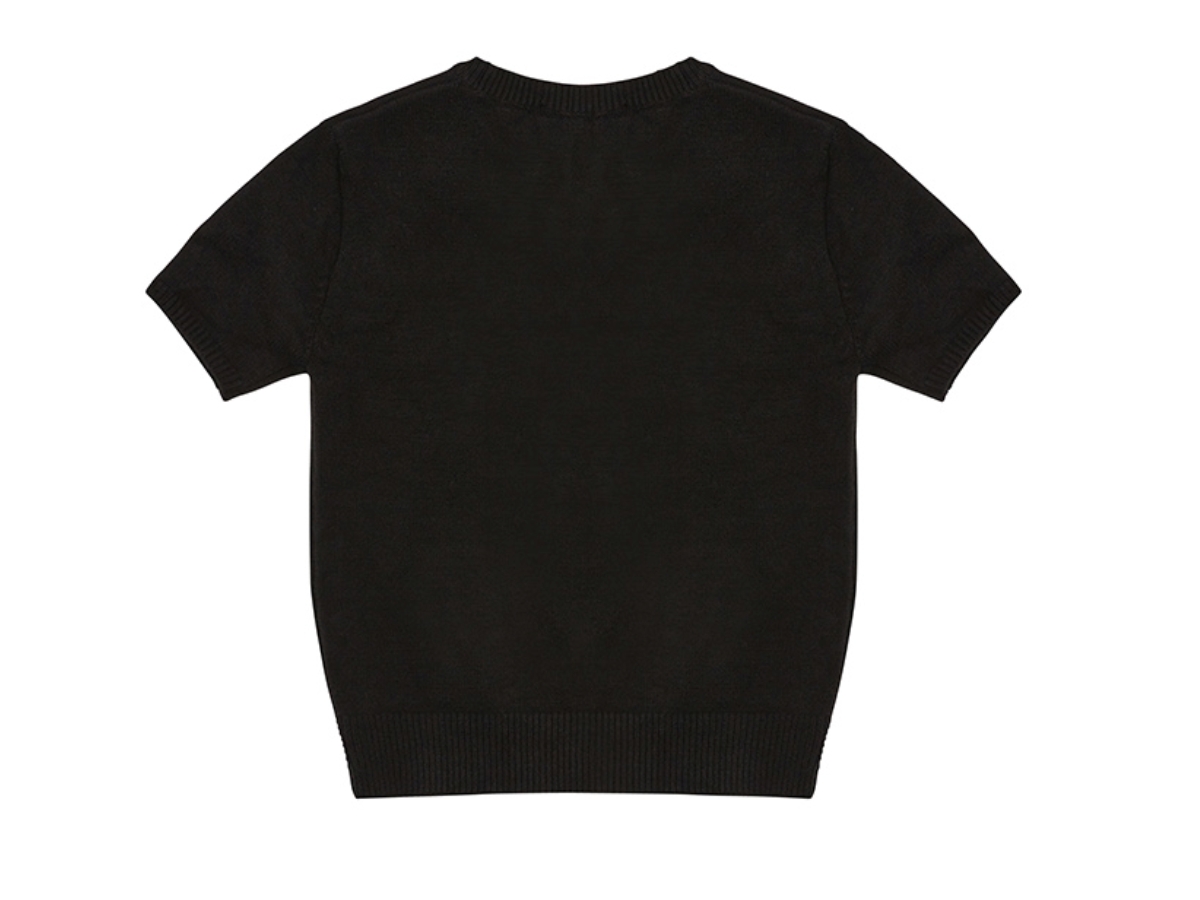 Tシャツ・カットソー LUV IS TRUE DN BOUCLE LOVE KNITIVORY ช้อป LUVISTRUE DN Boucle Love Knit Blackของแท้ที่ SASOM
