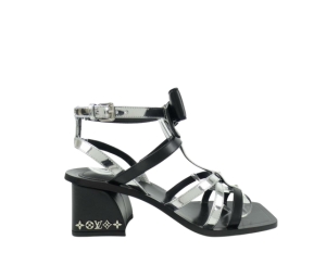 Buy Louis Vuitton Peplum Block Heels Black (W) at Sasom – Authentic and Ready to Ship