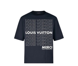 Buy Louis Vuitton List Printer Merci Patchwork Tee Shirt Navy at Sasom – Authentic and Ready to Ship