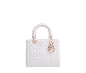 Buy Dior Lady Dior Technical Fabric Medium Bag White at Sasom – Authentic and Ready to Ship