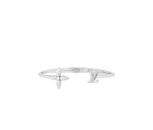 Buy Louis Vuitton Louisette Signature Bracelet In Metal With Palladium-Color Finish Hardware Palladium at Sasom – Authentic and Ready to Ship
