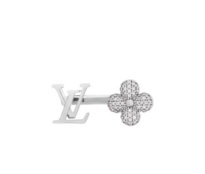 Buy Louis Vuitton Louisette Signature Strass Ring Silver at Sasom – Authentic and Ready to Ship