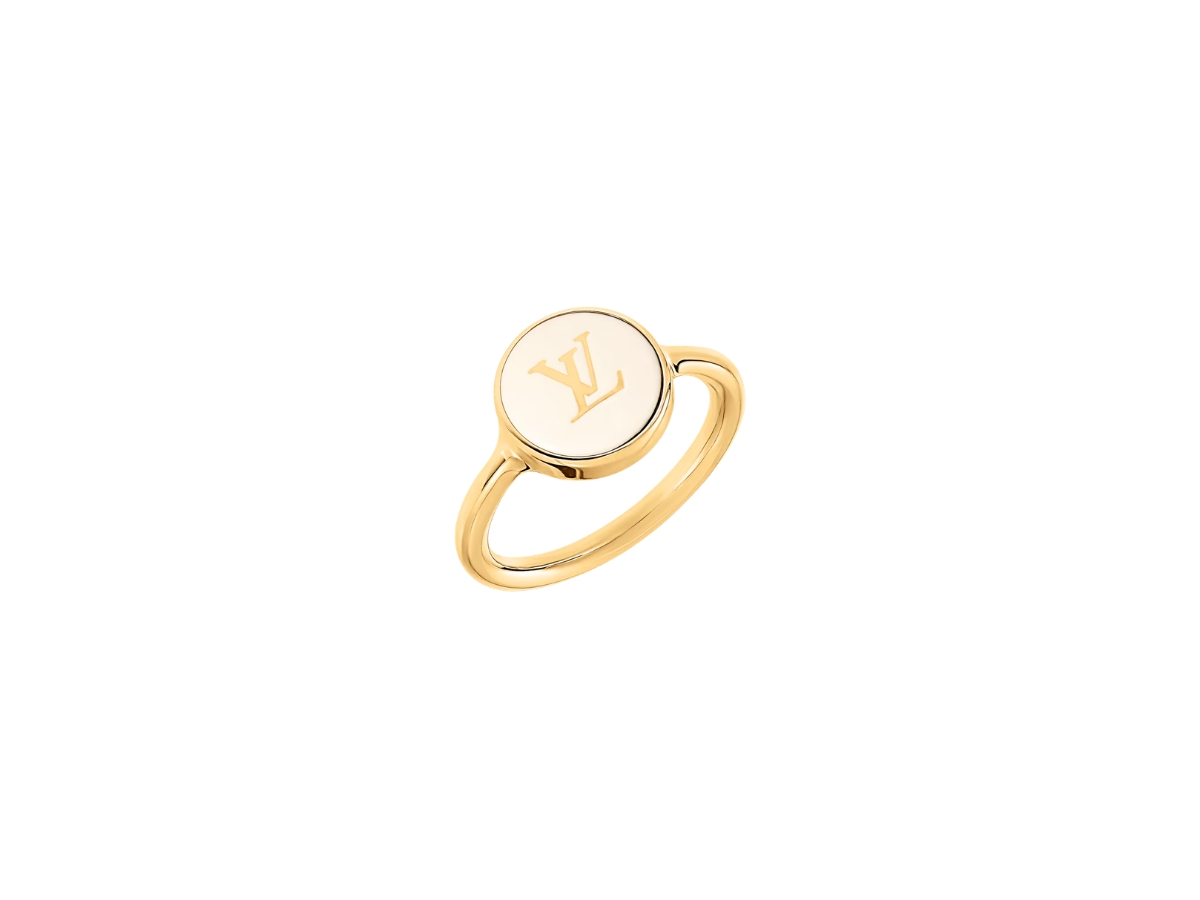 Louis Vuitton Louis Vuitton LV Pearly Confetti Ring White - view 2