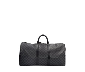 Buy Louis Vuitton Keepall Bandoulière 55 In Damier Graphite With Silver Hardware Noir at Sasom – Authentic and Ready to Ship