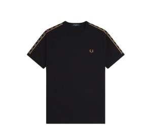 Buy Fred Perry Contrast Tape Ringer T-Shirt Black at Sasom – Authentic and Ready to Ship