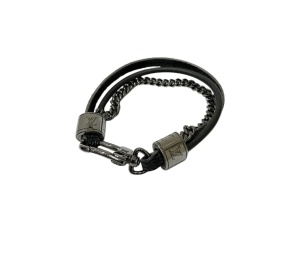 Buy Louis Vuitton Damier Graphite Treble Bracelet Black at Sasom – Authentic and Ready to Ship