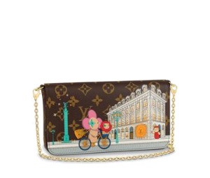 Buy Louis Vuitton Félicie Pochette Vivienne Holiday Monogram Canvas Pink at Sasom – Authentic and Ready to Ship