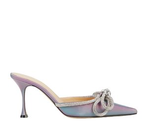 Buy Mach & Mach Double Bow Embellished Mules Led Pink at Sasom – Authentic and Ready to Ship