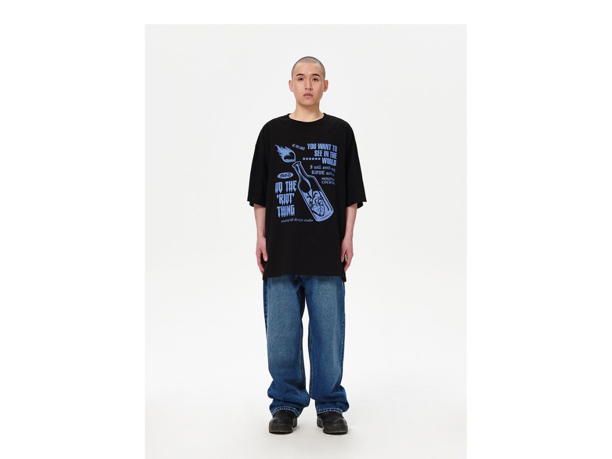 ช้อป Mahagrid Cocktail Tee Blackของแท้ที่ SASOM
