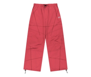 Mahagrid Cover Stitch Parachute Pant Red