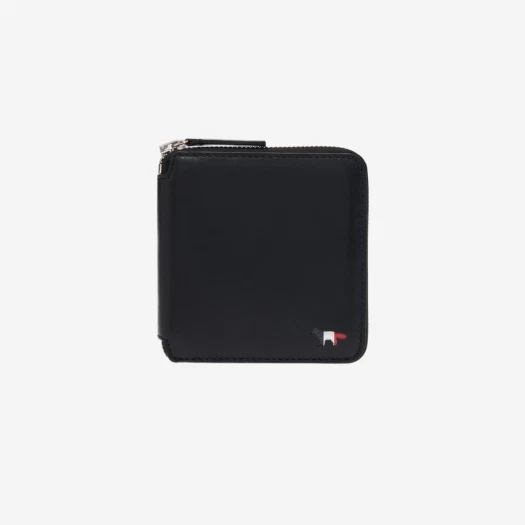 Buy Maison Kitsune Tricolor Fox Square Zipped Wallet Black at Sasom – Authentic and Ready to Ship
