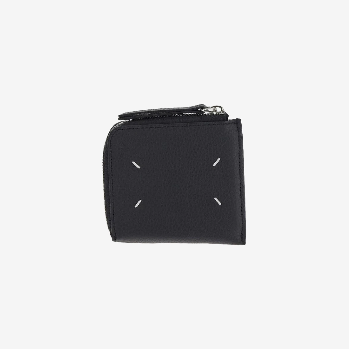 Maison Margiela Four Stitch Leahter Zipper Wallet Black