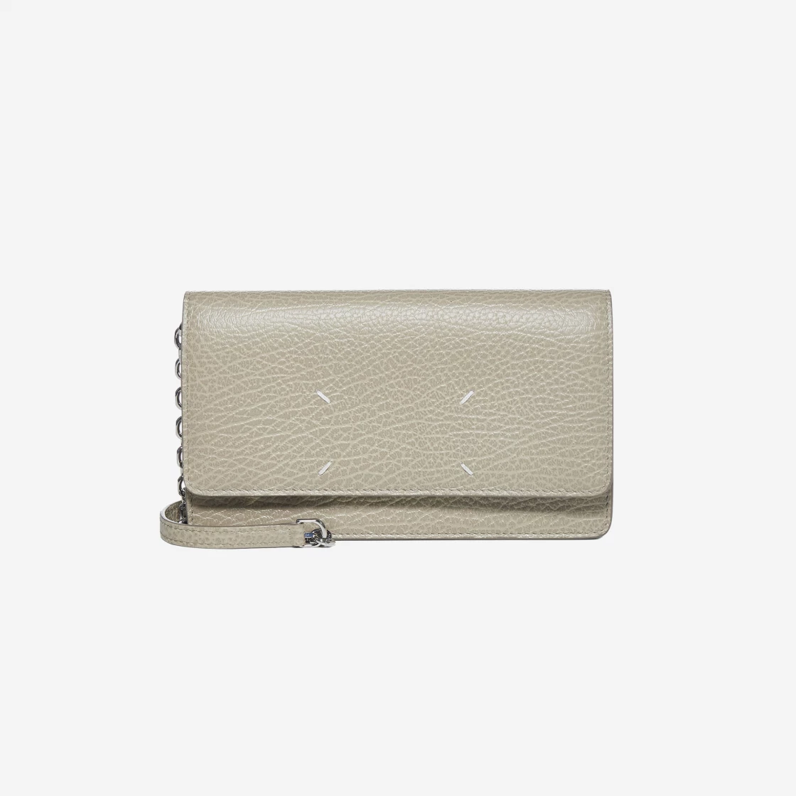 関税込★Maison Margiela★Bovine Leather Stitch Chain Wallet Maison Margiela Large Bovine Leather Stitch Chain Wallet Bleach