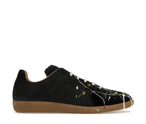 Maison Margiela Stained Effect Replica Sneakers Black White