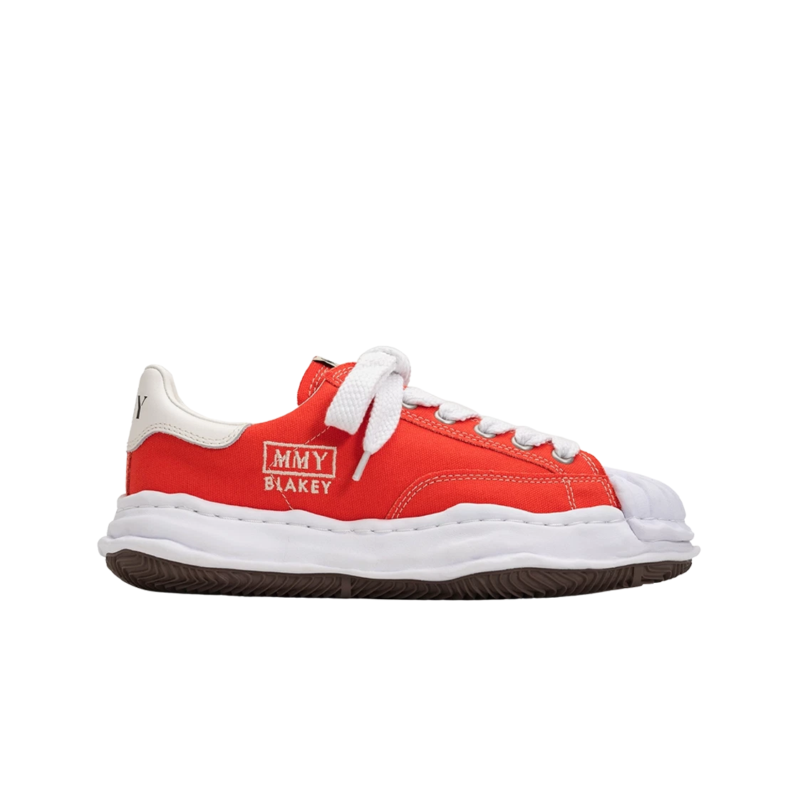 https://d2cva83hdk3bwc.cloudfront.net/maison-mihara-yasuhiro-blakey-og-sole-canvas-low-top-sneakers-orange-2.jpg