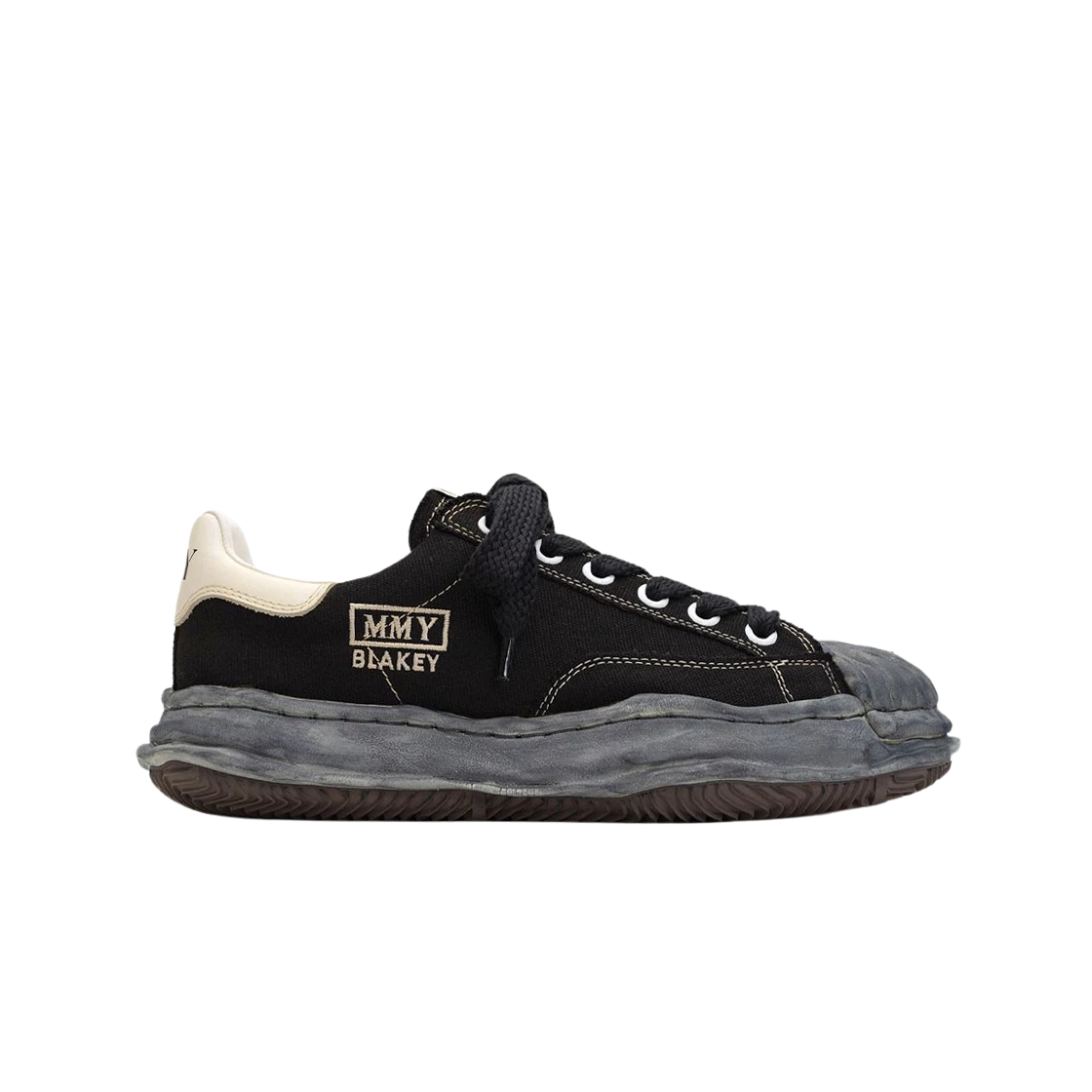 Maison Mihara Yasuhiro Blakey VL OG Sole Canvas Low-top Sneakers Black
