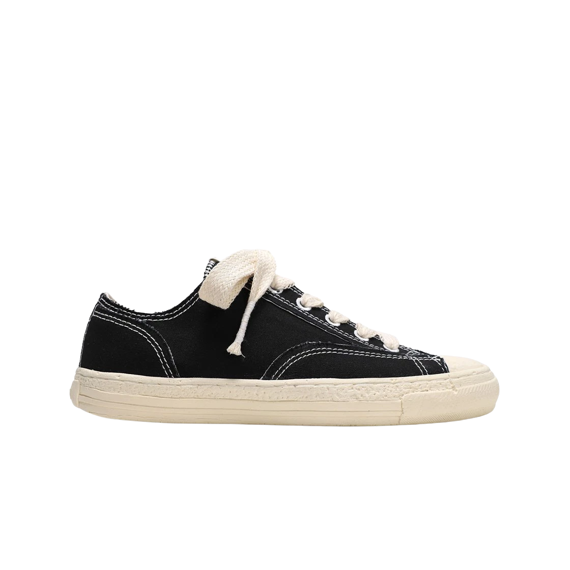 https://d2cva83hdk3bwc.cloudfront.net/maison-mihara-yasuhiro-general-scale-past-sole-5-hole-low-top-sneakers-black-1.jpg