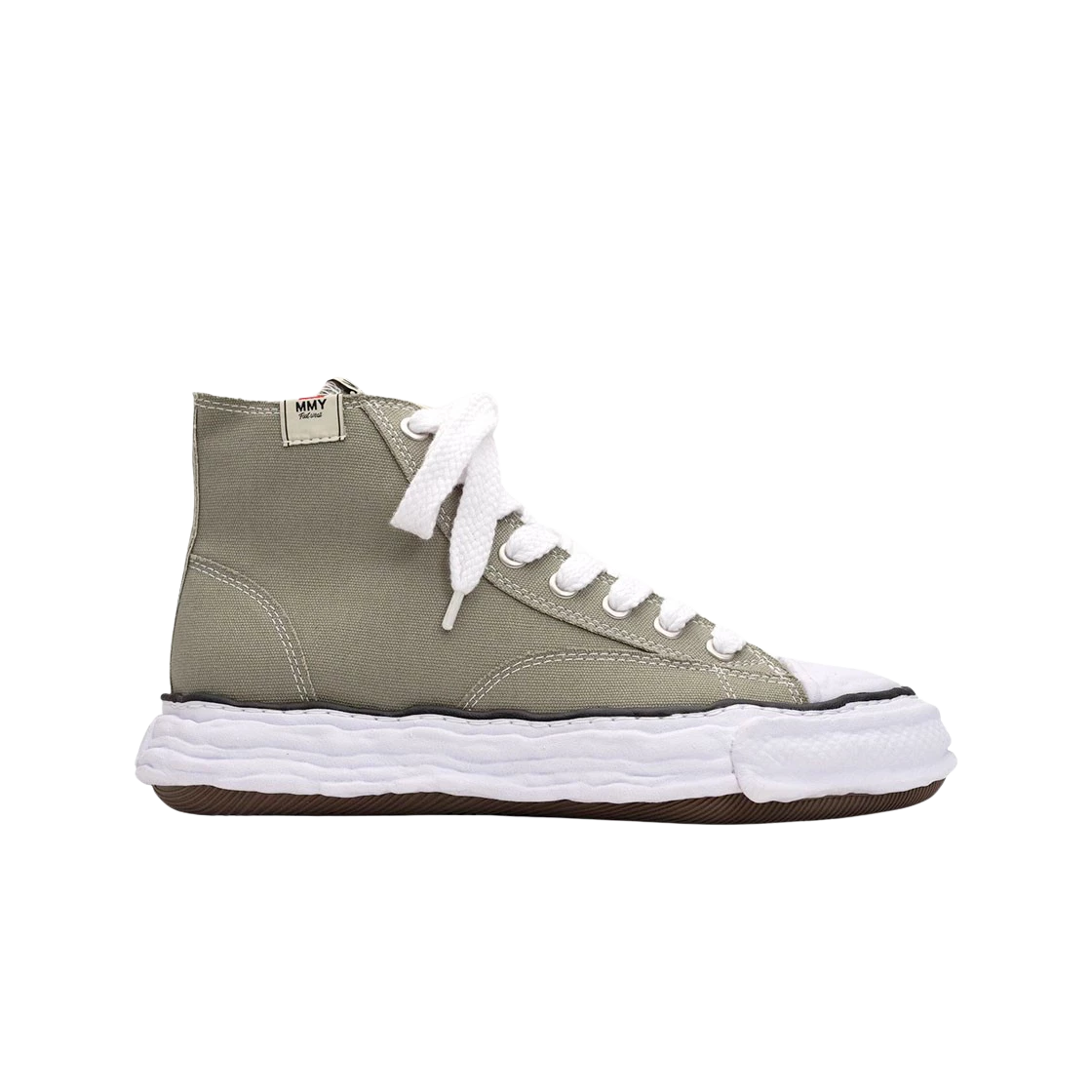 https://d2cva83hdk3bwc.cloudfront.net/maison-mihara-yasuhiro-peterson23-og-sole-canvas-high-top-sneakers-green-2.jpg