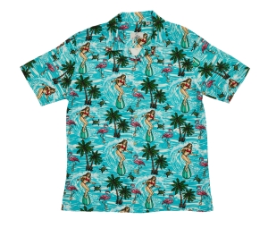 MAKAI OKINAWA Rayon Hawaiian Shirt