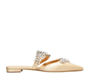 Buy Manolo Blahnik Lurumflat Beige at Sasom – Authentic and Ready to Ship