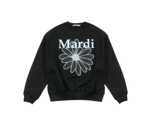 Mardi Mecredi Sweatshirt Flowermardi Black Sky