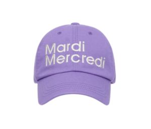 Buy Mardi Mercredi Cap Mardi Nouveau Lavender White at Sasom – Authentic and Ready to Ship