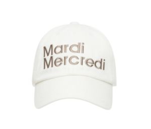 Buy Mardi Mercredi Cap Mardi Nouveau White Beige at Sasom – Authentic and Ready to Ship