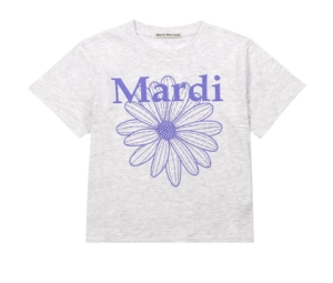 Buy Mardi Mercredi Flowermardi Heather Purple (Slim T-Shirt) at Sasom – Authentic and Ready to Ship
